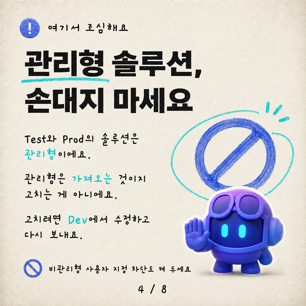 Copilot Studio 에이전트를 위한 ALM: 기초 카드뉴스 4/8