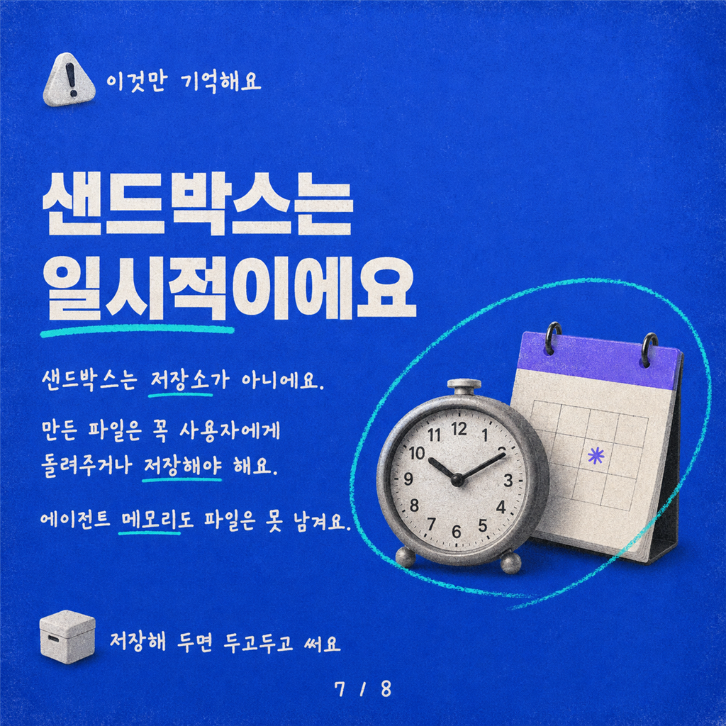 새로운 Copilot Studio 에이전트 샌드박스 카드뉴스 7/8