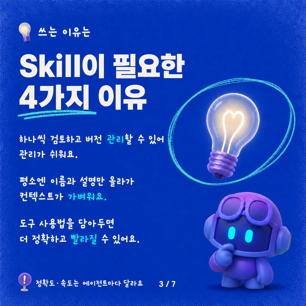 에이전트에도 Skill이 생겼어요 — Copilot Studio에서는 이렇게 동작해요 카드뉴스 3/7
