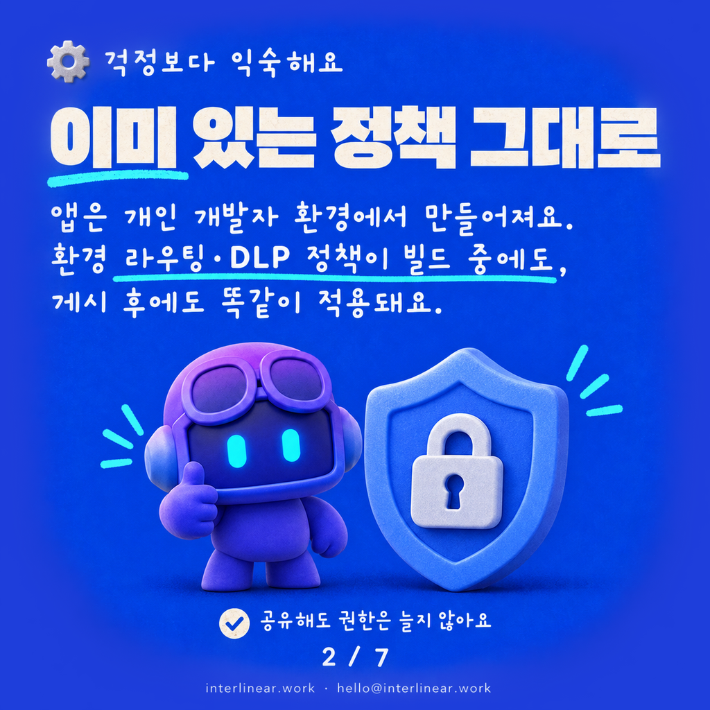 Copilot Studio로 만든 앱, 관리자가 지금 해야 할 3가지 카드뉴스 2/7