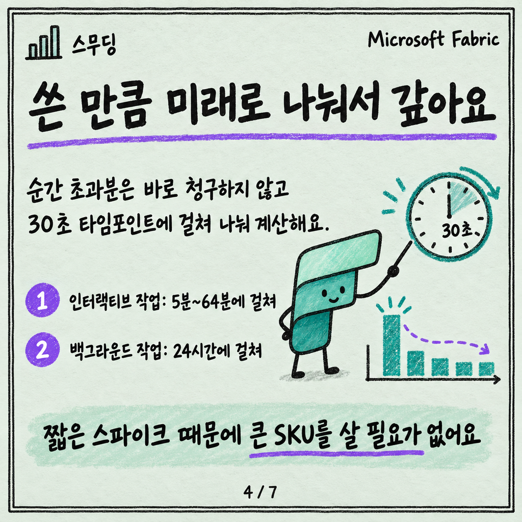 Capacity와 CU: Fabric 요금이 쿼리 하나에 어떻게 매겨지나 카드뉴스 4/7