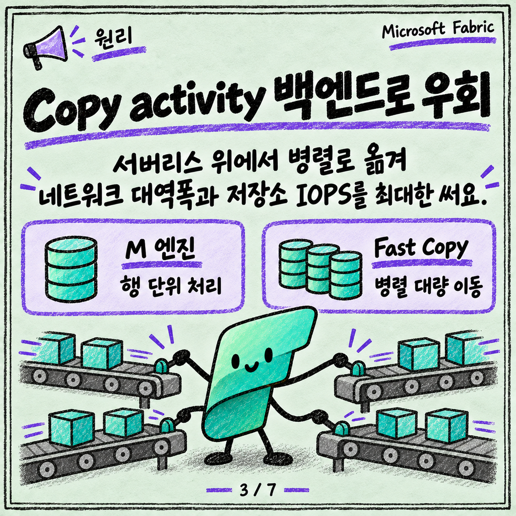 Dataflow Gen2 Fast Copy: 큰 테이블은 이 옵션을 켜세요 카드뉴스 3/7