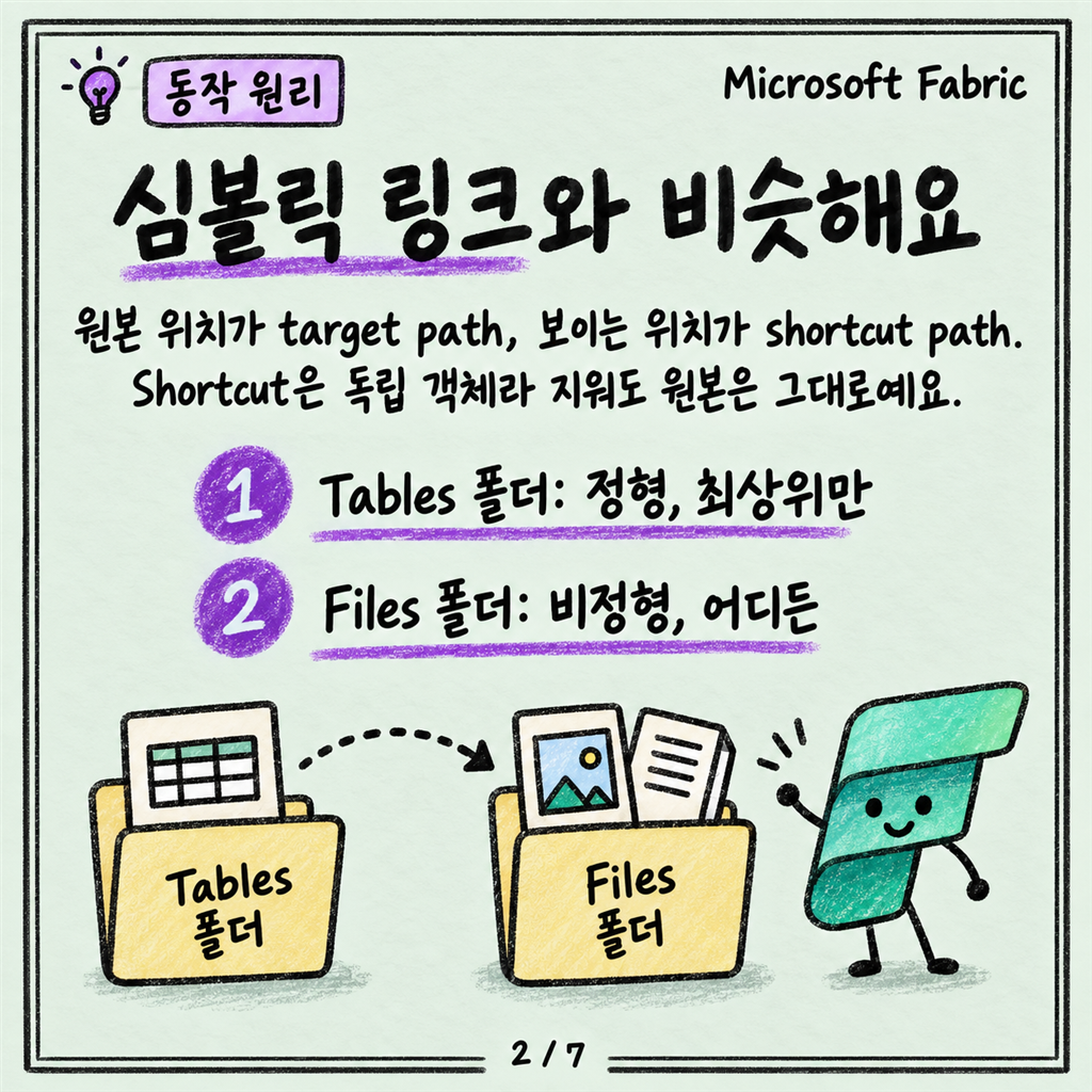 OneLake Shortcuts, 데이터를 복사하지 않고 잇는 법 카드뉴스 2/7