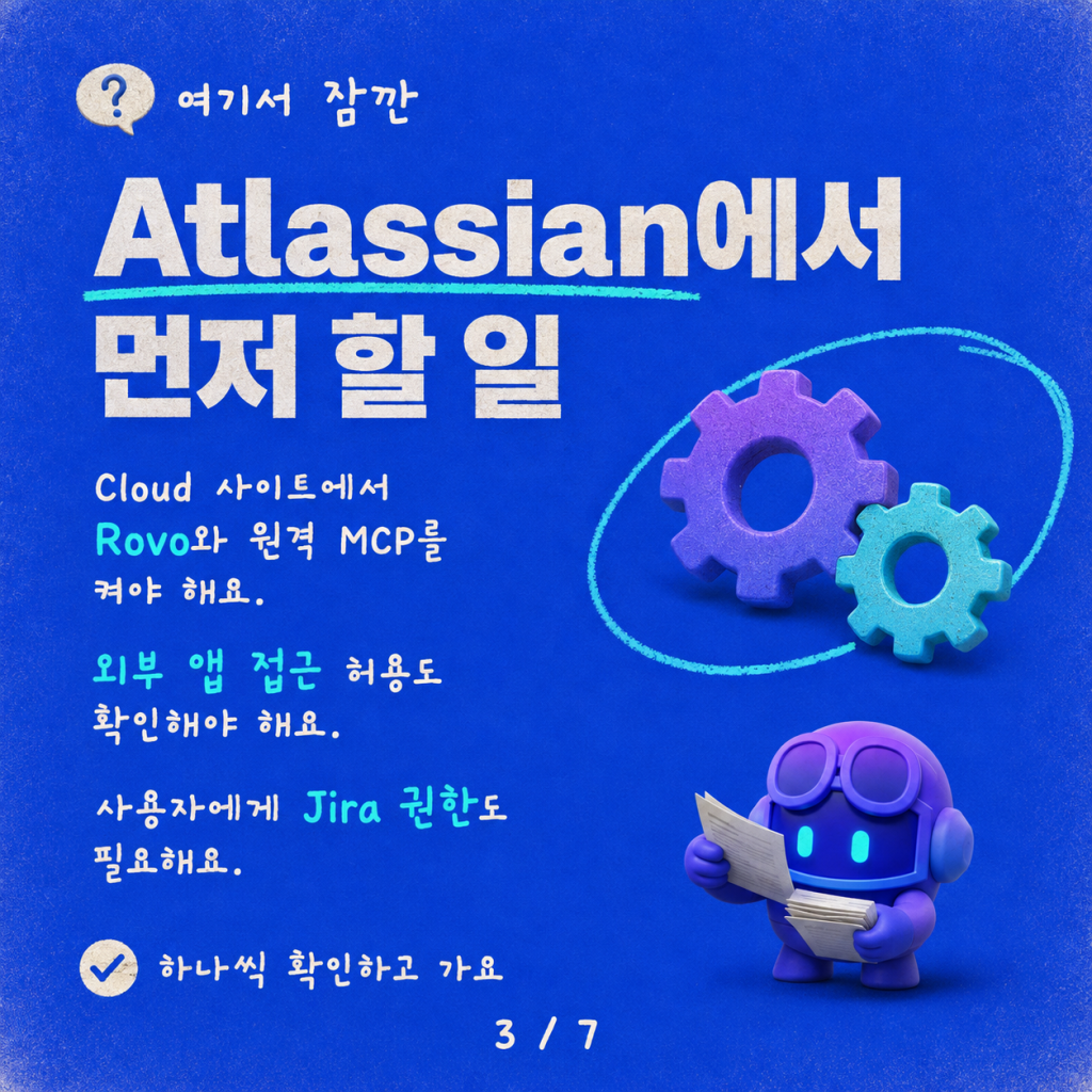 5분 만에 Copilot Studio에 Jira(Atlassian) 원격 MCP 서버 연결하기 카드뉴스 3/7