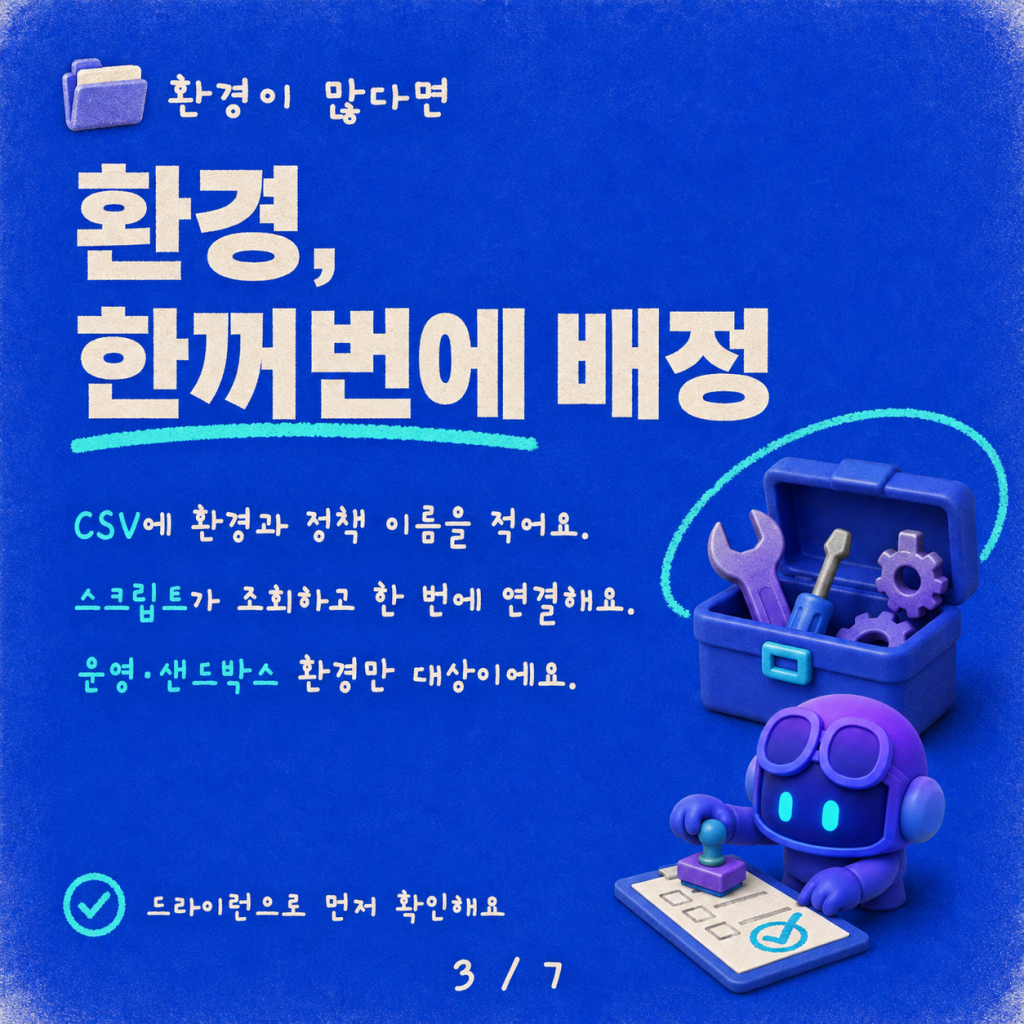 구름 길들이기: 대규모 Power Platform 종량제(PAYG) 청구 정책 관리 카드뉴스 3/7