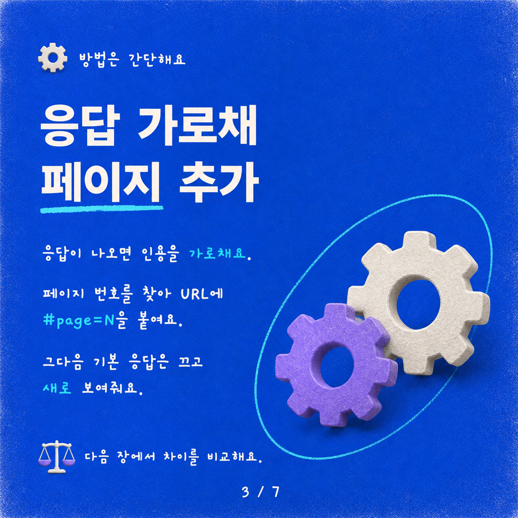 Copilot Studio에서 페이지 수준 PDF 인용 구현하기 카드뉴스 3/7