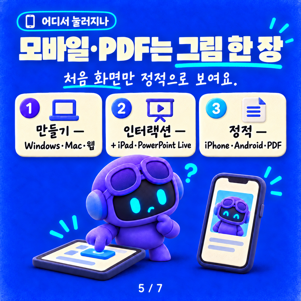 PowerPoint Copilot의 Interactive Slide: 발표 중에 눌러 보는 슬라이드 카드뉴스 5/7
