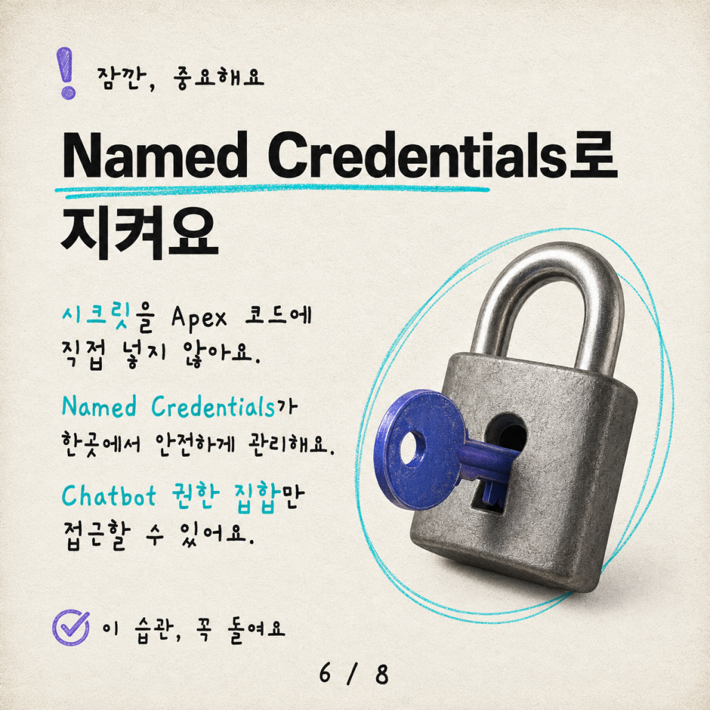 Salesforce에서 Copilot Studio로 핸드오프: 빈약한 문서에서 원클릭 배포까지 카드뉴스 6/8